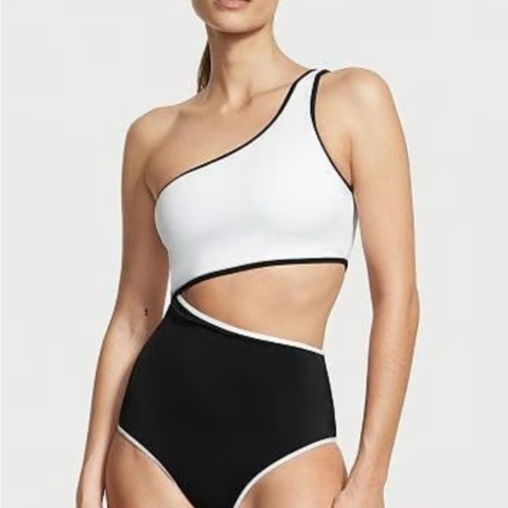 NWT Victoria’s Secret One Shoulder Cutout Bikini One-Piece Swimsuit, Women’s M